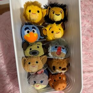 Disney TsumTsum 10 piece set as pictured. All with tags.